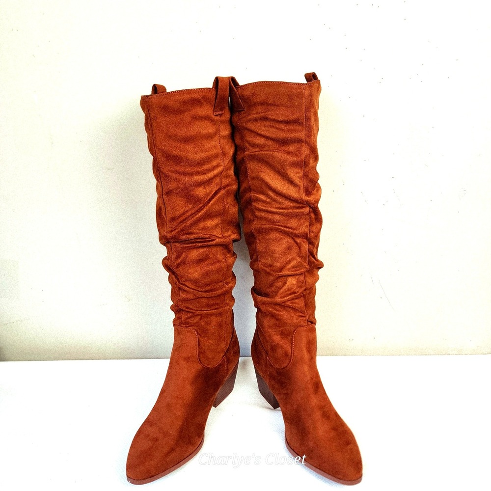 Slouchy Boho Summer Suede Boots 10 NWB Lightweight‎ Western Festival Mountain